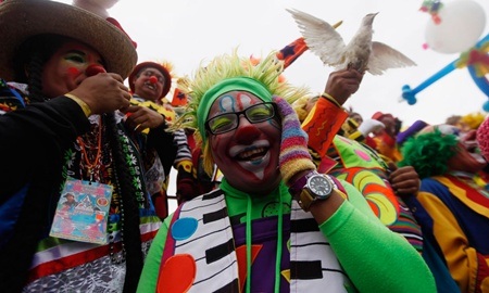 Các chú hề đến từ nhiều nước trên thế giới