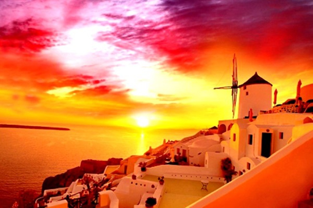 Đảo thiên đường Santorini - điểm đến của những đôi tình nhân - 8 Nét đặc sắc nhất của Santorini chính là khoảnh khắc hoàng hồn