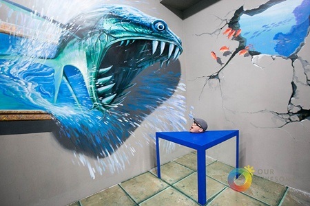"Mát nhãn" với bảo tàng 3D huyền bí và sống động - 1 Tạo hình cùng quái vật đại dương