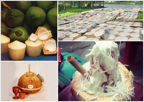 Hấp dẫn những món ngon từ dừa Bến Tre - 1 Các món ngọt từ dừa.