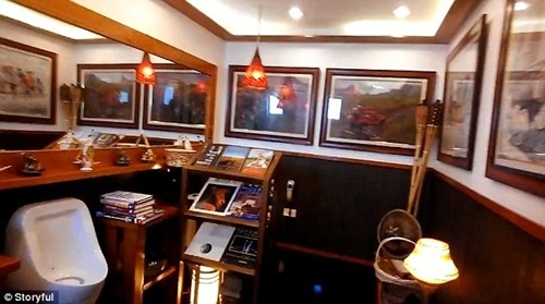 Nếu nhìn thoáng qua, ít ai cho rằng đây là một nhà vệ sinh.