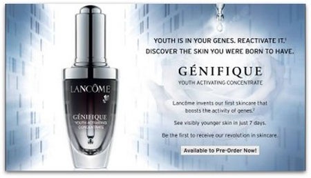 Mỹ phẩm L’Oreal lại bị “sờ gáy” vì quảng cáo “láo” - 1 Một quảng cáo sản phẩm kem dưỡng da của Lancome.