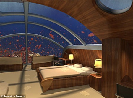 Các du khách chịu chi sẽ có một tuần trải nghiệm thú vị với khách sạn dưới biển.