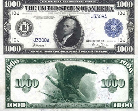 Những đồng USD có mệnh giá “ngoài sức tưởng tượng”