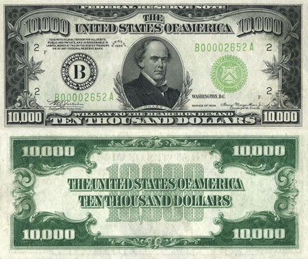 Tờ 5.000 USD được in vào năm 1934, có hình Tổng thống James Madison.