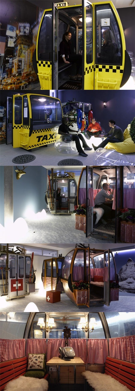 Rồi thì phòng họp kiểu toa xe.