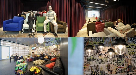 Đây là phòng chiếu phim trong văn phòng của Google.