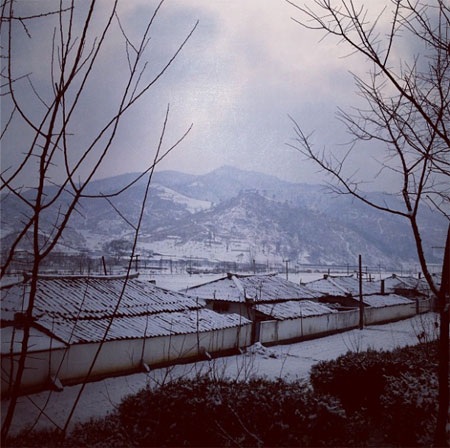 Quang cảnh mùa đông ở Ryongsan-ri, một ngôi làng ở phía Nam của Bình Nhưỡng.