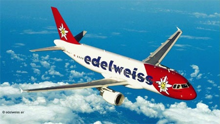 Hãng bay Edelweiss Air đặt trụ sở ở Zurich, Thụy Sỹ, và hiện là một hãng con của Swiss Air.