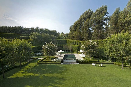 Cảnh đẹp ở sân sau.