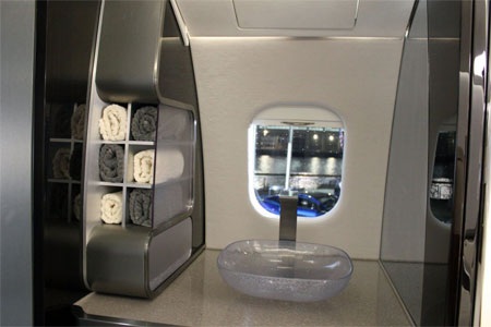 Bồn rửa tay như trong một khách sạn lịch sự.