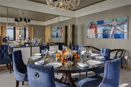 Khám phá căn hộ penthouse có giá thuê 5,3 tỷ đồng/tháng - 12 Phòng ăn mang phong cách biển - đại dương.