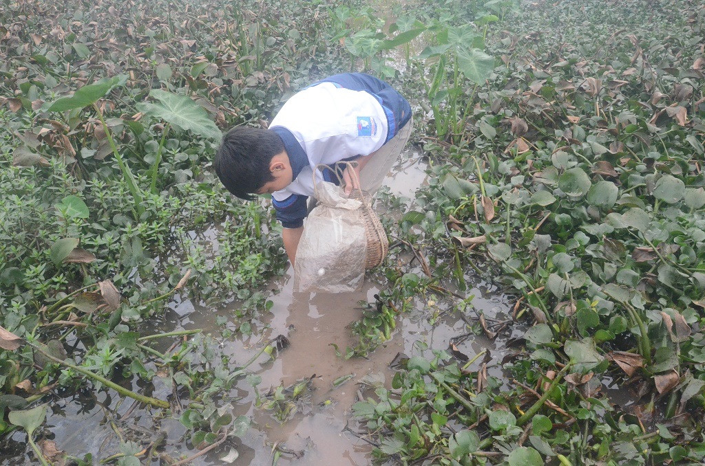 Mỗi khi con đau đến vã mồ hôi, người mẹ già chỉ biết ở bên an ủi vỗ về cô con gái tội nghiệp