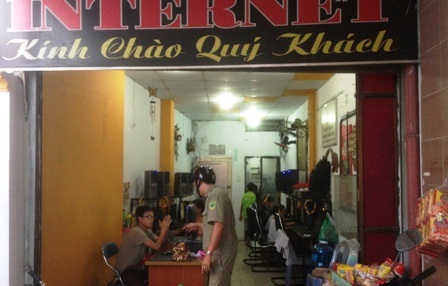 Hiện trường nơi xảy ra án mạng.