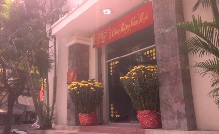 Trụ sở đội Quản lý hành chính công an quận 1 sáng mùng 6 Tết.