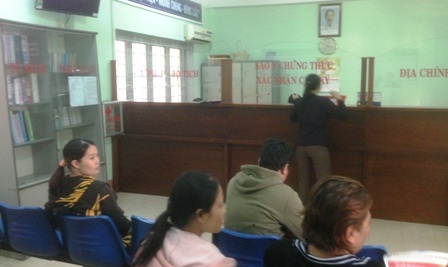 Trụ sở đội Quản lý hành chính công an quận 1 sáng mùng 6 Tết.