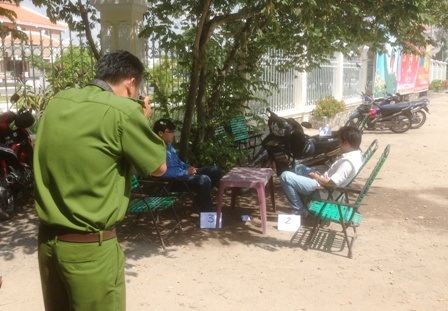 Vị trí nơi 2 PV Vĩnh Phú và Linh Hoàng (báo Giao thông) bị 7 đối tượng tấn công, cướp máy quay.