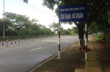 Ngành chức năng TP.Biên Hoà đặt nhiều cảnh báo khúc cua tử thần...