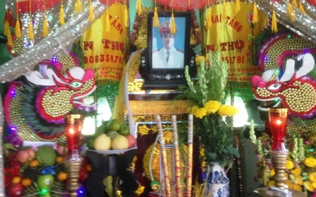 Thượng uý Trường hy sinh khi đang làm nhiệm vụ.