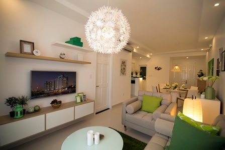 Hưng Thịnh Corp khai trương căn hộ mẫu Melody Residences - 2 Bố cục phòng ăn.
