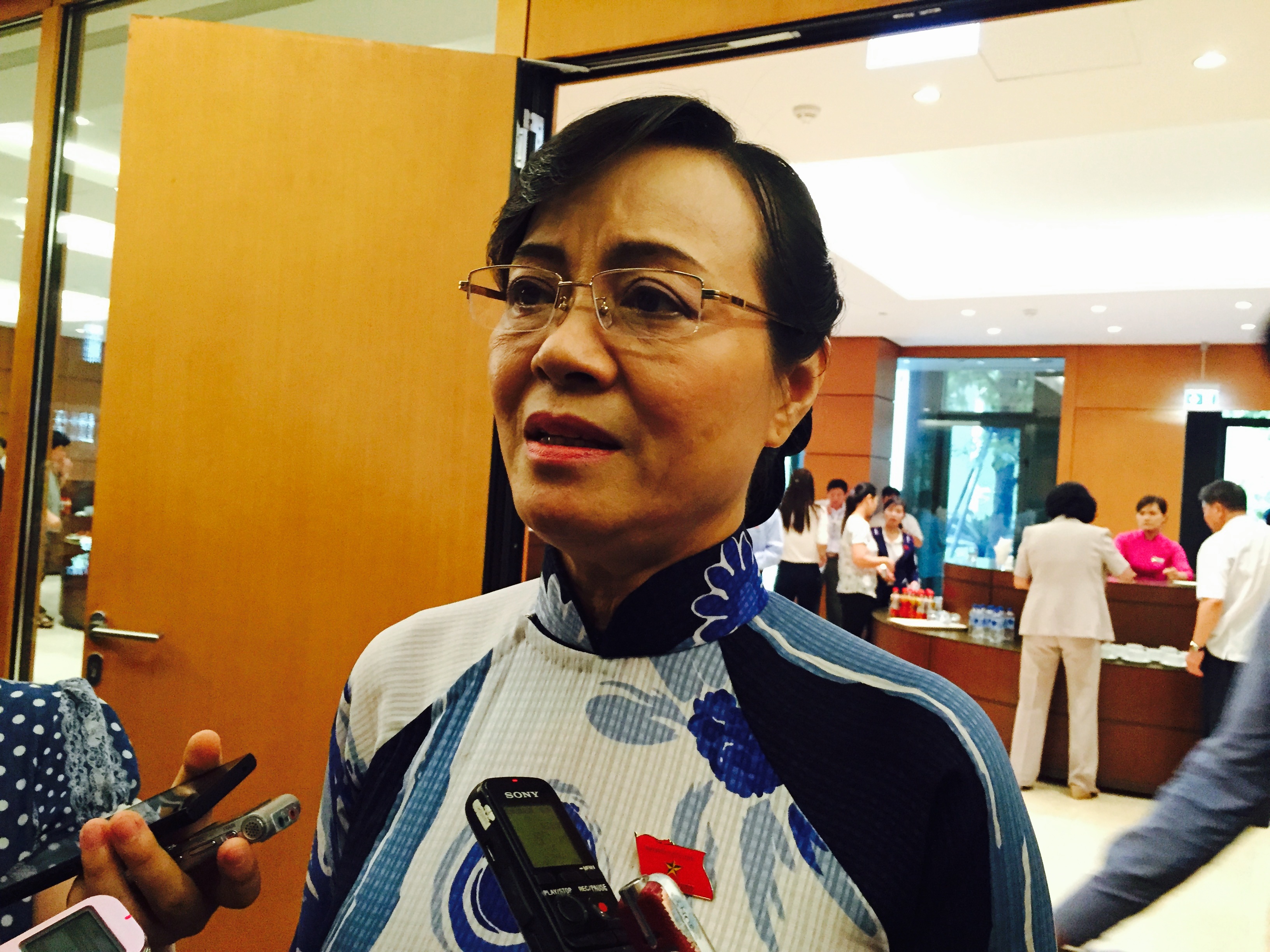 Đại biểu Nguyễn Thị Quyết Tâm (đoàn TPHCM). Ảnh: NH.