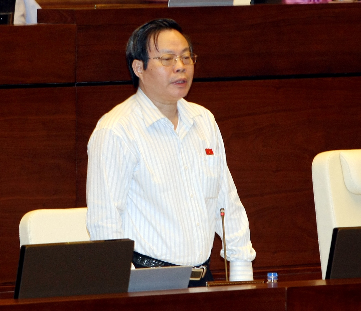 Quốc hội thảo luận về ngân sách: Có tránh được tính hình thức? - 1 Chủ nhiệm Ủy ban tài chính, ngân sách của Quốc hội Phùng Quốc Hiển (ảnh: TTXVN).