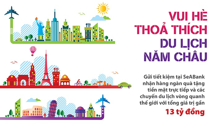 Nhiều ưu đãi cho khách hàng gửi tiết kiệm của SeABank.