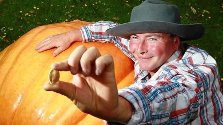 Quả bí ngô khổng lồ nặng 385 kg