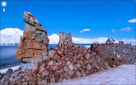 Bầu trời xanh vắt tại Nam Cực