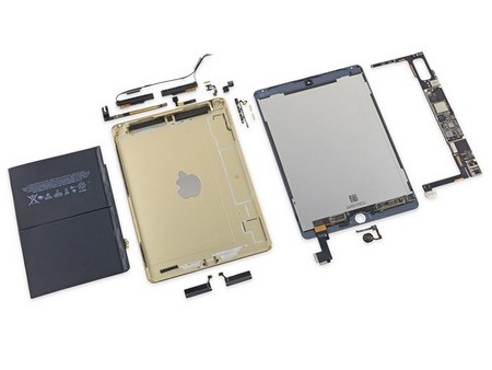 "Mổ xẻ" khám phá linh kiện bên trong iPad Air 2 - 16 Chiếc iPad Air 2 sau khi đã bị “mổ xẻ”