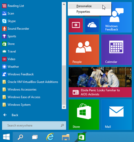 4 cách tùy chỉnh Start menu trên Windows 10 - 6 3. Thay đổi màu sắc Start menu