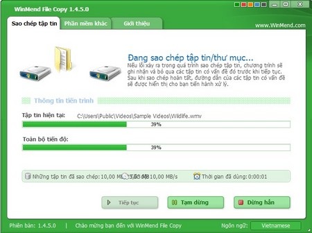 Tăng tốc độ sao chép dữ liệu trên Windows lên gấp 3 lần - 4 Các chế độ sao chép dữ liệu