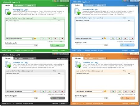 Tăng tốc độ sao chép dữ liệu trên Windows lên gấp 3 lần - 5 Giao diện với các màu sắc khác nhau