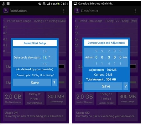Tuyệt chiêu quản lý dung lượng 3G sử dụng trên smartphone - 3 Sau khi hoàn tất các bước thiết lập, bạn chỉ việc thoát khỏi ứng dụng.