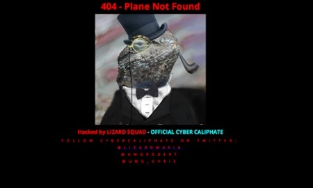 Trang chủ Hãng hàng không Malaysia Airlines bị hacker tấn công - 2 Giao diện thứ 2 được hacker đưa lên trang web không lâu sau giao diện đầu tiên