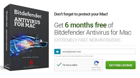 Bản quyền miễn phí phần mềm bảo mật Bitdefender Antivirus cho máy tính Mac