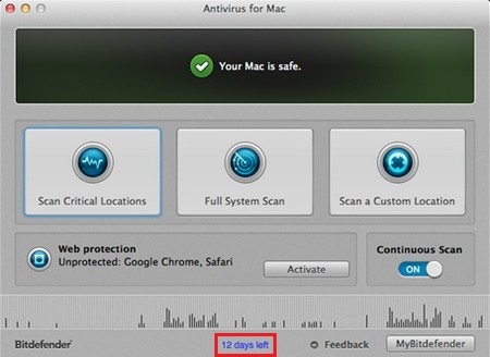 Bản quyền miễn phí phần mềm bảo mật Bitdefender Antivirus cho máy tính Mac