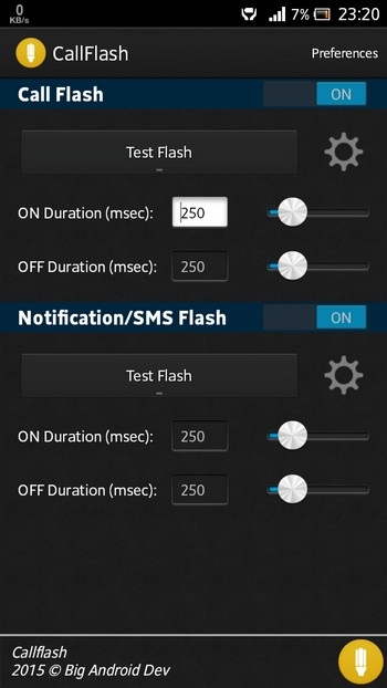 Dùng đèn flash để thông báo khi có cuộc gọi và tin nhắn đến trên smartphone