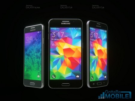Những bản dựng 3D tuyệt đẹp của Galaxy S6 và Galaxy S6 Edge - 9 Mặt trước Galaxy S6, Galaxy S5 và Galaxy Alpha