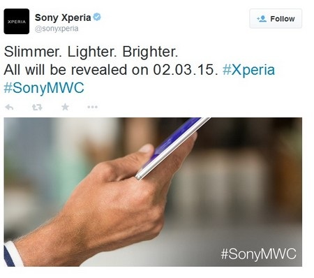 Hình ảnh và thông điệp về thiết bị mới được Sony chia sẻ trên Twitter và Facebook