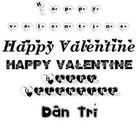 Bộ sưu tập hình nền cực lãng mạn cho ngày Valentine - 28 Bộ font chữ tuyệt đẹp cho ngày lễ tình nhân