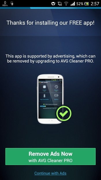 Giúp smartphone Android hoạt động ổn định hơn với AVG Cleaner