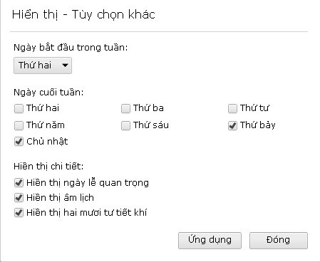 DesktopCal - Tờ lịch đa dụng và hữu ích cần có trên Windows - 6 Hiển thị thông tin lịch âm và những ngày đặc biệt trong năm