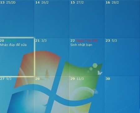 DesktopCal - Tờ lịch đa dụng và hữu ích cần có trên Windows - 7 Ẩn DesktopCal khỏi màn hình desktop