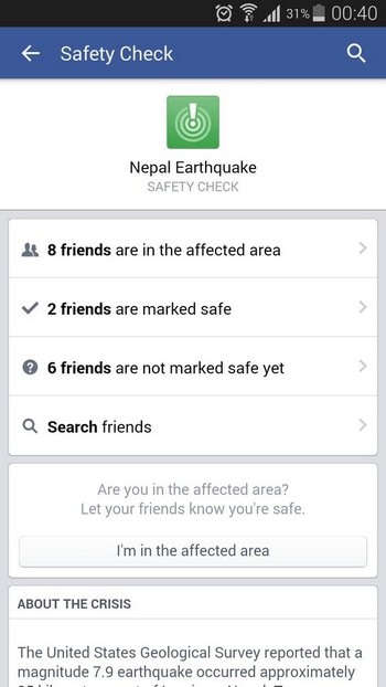 Google, Facebook vào cuộc giúp đỡ nạn nhân thảm họa động đất tại Nepal - 2 Google, Facebook vào cuộc giúp đỡ nạn nhân thảm họa động đất tại Nepal