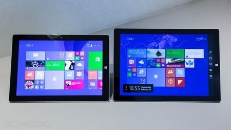 Microsoft bất ngờ trình làng Surface 3, “đối thủ nặng ký” của iPad Air - 12 Surface 3 (trái) và Surface Pro 3 (phải)