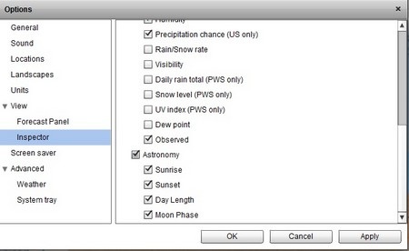 Phần mềm chuyên nghiệp giúp theo dõi và dự báo thời tiết trên Windows - 9 Và phông nền khi trời nắng vào ban ngày