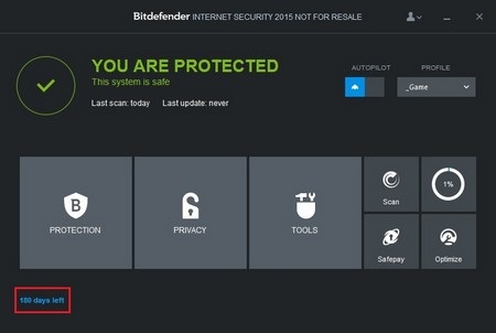 Thêm khuyến mãi bản quyền miễn phí gói bảo mật danh tiếng Bitdefender Internet Security - 4 Hướng dẫn kích hoạt bản quyền đối với các máy tính đã cài đặt Bitdefender từ trước