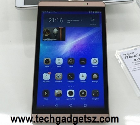 Mặt trước và mặt sau của Huawei MediaPad M2