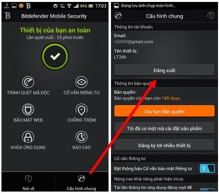Ứng dụng bảo mật toàn diện hàng đầu hiện nay dành cho Android - 12 Hướng dẫn cách thức gỡ bỏ BitDefender Mobile Security & Antivirus ra khỏi thiết bị